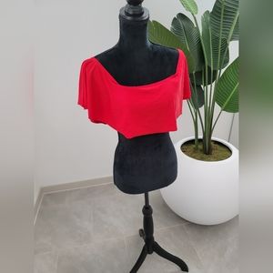 Bright red Bikini top (L)
